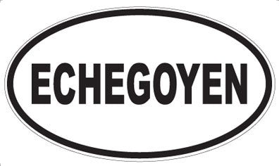 ECHEGOYEN - Oval Sticker
