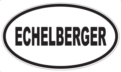 ECHELBERGER - Oval Sticker