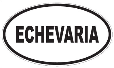 ECHEVARIA - Oval Sticker
