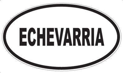 ECHEVARRIA - Oval Sticker