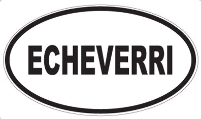 ECHEVERRI - Oval Sticker