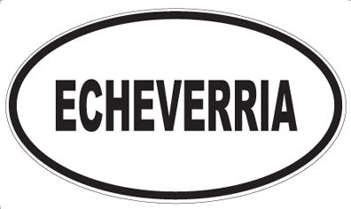 ECHEVERRIA - Oval Magnet