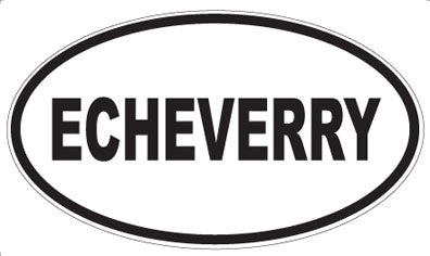 ECHEVERRY - Oval Magnet