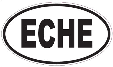 ECHE - Oval Sticker