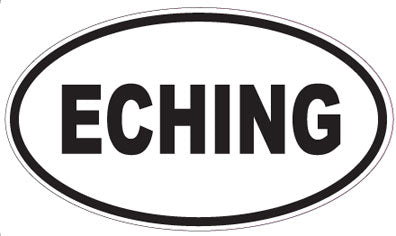 ECHING - Oval Sticker