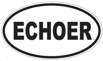 ECHOER - Oval Sticker