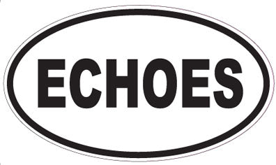 ECHOES - Oval Sticker