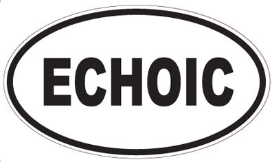 ECHOIC - Oval Sticker