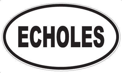 ECHOLES - Oval Sticker