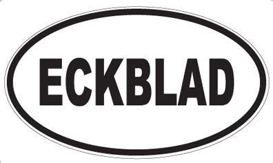ECKBLAD - Oval Sticker