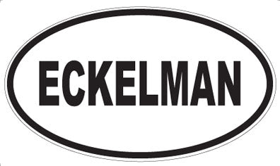 ECKELMAN - Oval Sticker