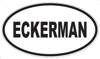 ECKERMAN - Oval Sticker