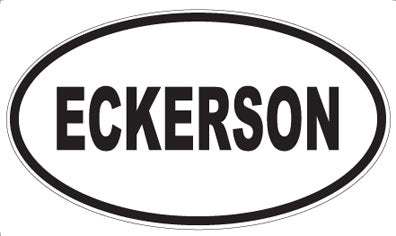 ECKERSON - Oval Sticker