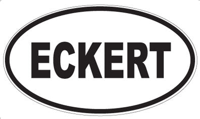 ECKERT - Oval Sticker