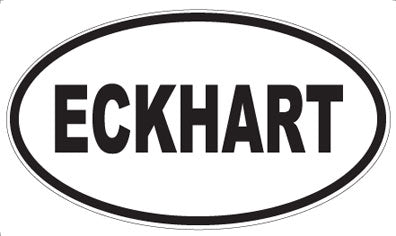 ECKHART - Oval Sticker