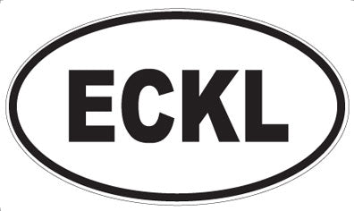 ECKL - Oval Sticker