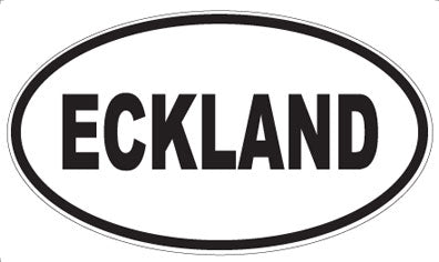 ECKLAND - Oval Sticker