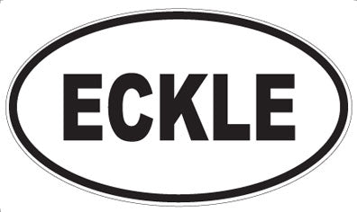 ECKLE - Oval Sticker