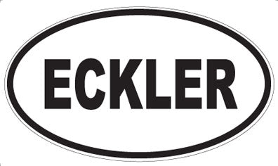 ECKLER - Oval Sticker