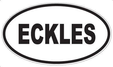 ECKLES - Oval Sticker