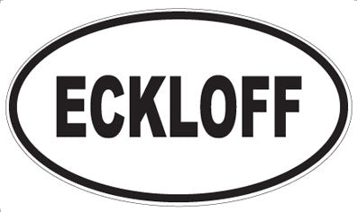 ECKLOFF - Oval Magnet