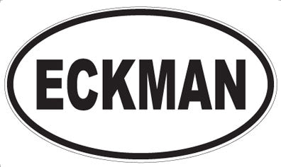 ECKMAN - Oval Magnet