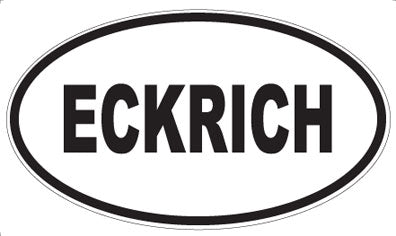 ECKRICH - Oval Sticker