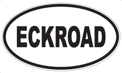 ECKROAD - Oval Sticker