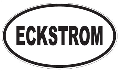 ECKSTROM - Oval Sticker