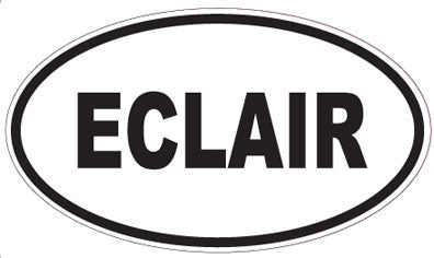 ECLAIR - Oval Sticker