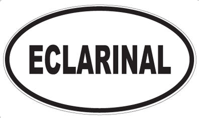 ECLARINAL - Oval Sticker