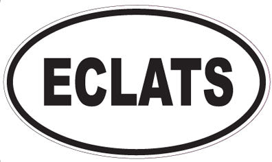 ECLATS - Oval Sticker