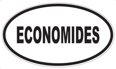 ECONOMIDES - Oval Magnet