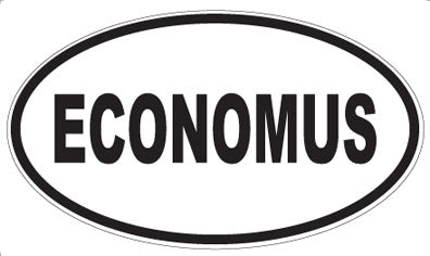 ECONOMUS - Oval Sticker