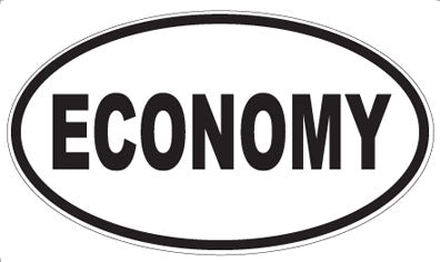 ECONOMY - Oval Sticker