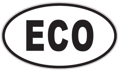ECO - 3 Letter Initials Oval Magnet