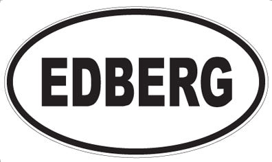 EDBERG - Oval Sticker