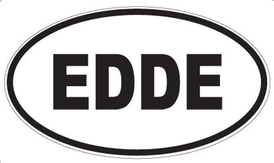 EDDE - Oval Sticker