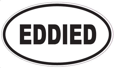 EDDIED - Oval Sticker