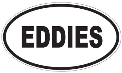 EDDIES - Oval Sticker