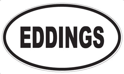 EDDINGS - Oval Magnet