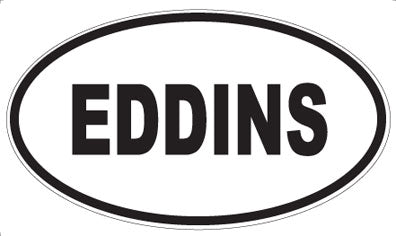 EDDINS - Oval Magnet
