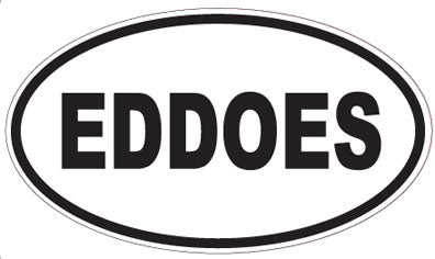 EDDOES - Oval Sticker