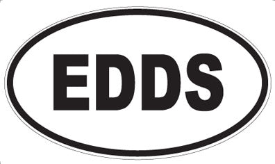 EDDS - Oval Sticker