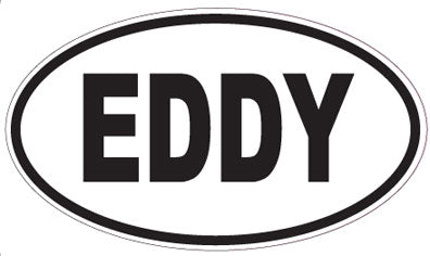 EDDY - Oval Sticker