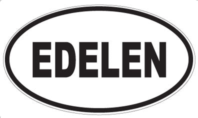 EDELEN - Oval Sticker