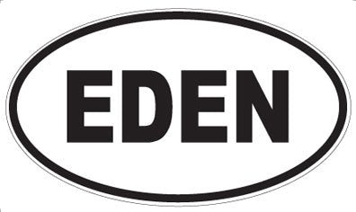 EDEN - Oval Sticker