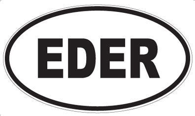 EDER - Oval Sticker