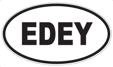 EDEY - Oval Sticker