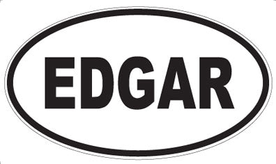 EDGAR - Oval Sticker